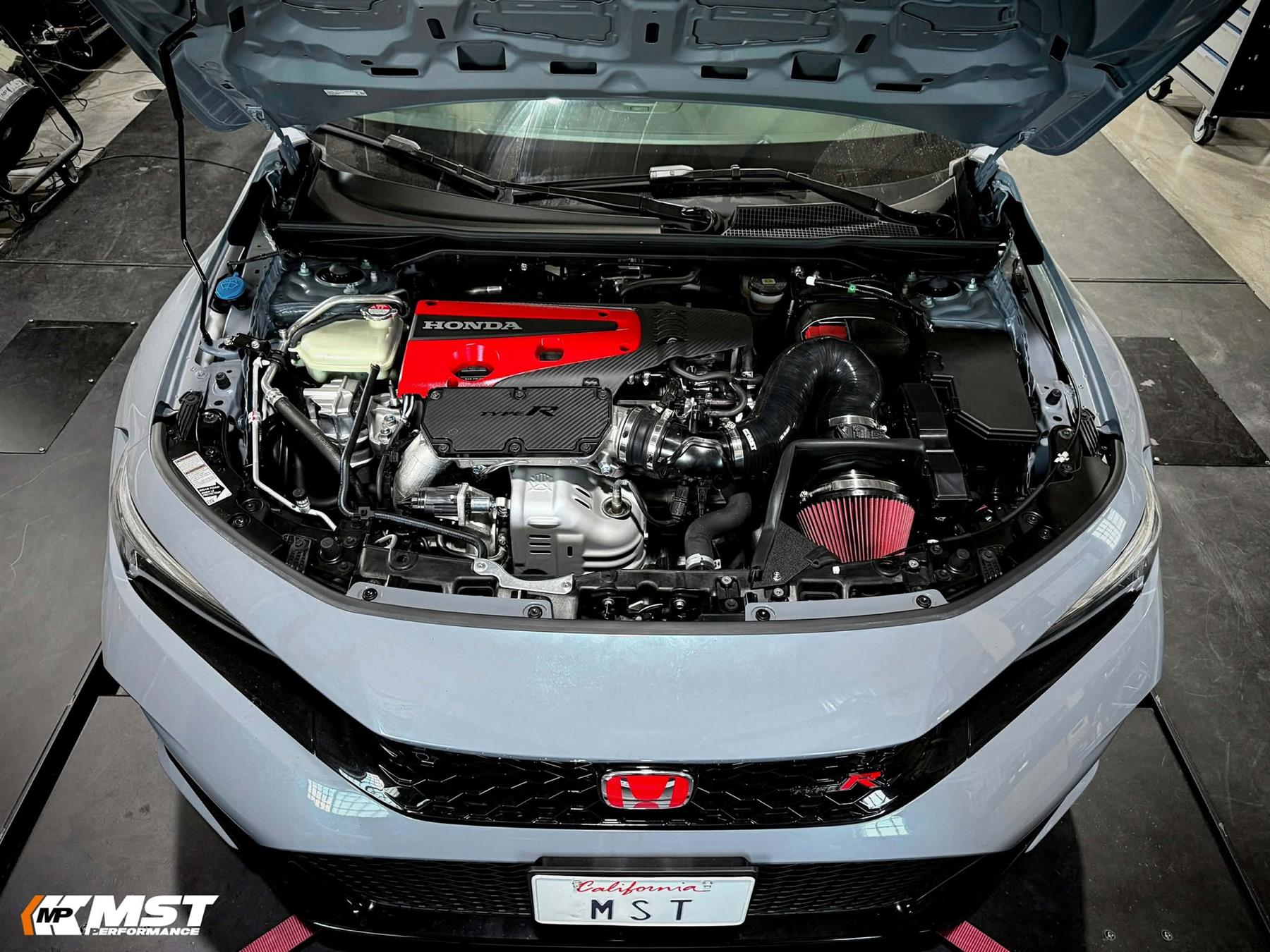 MST Performance Intake Induction Kit Air Filter Honda Civic K20 Type R FL5 Black