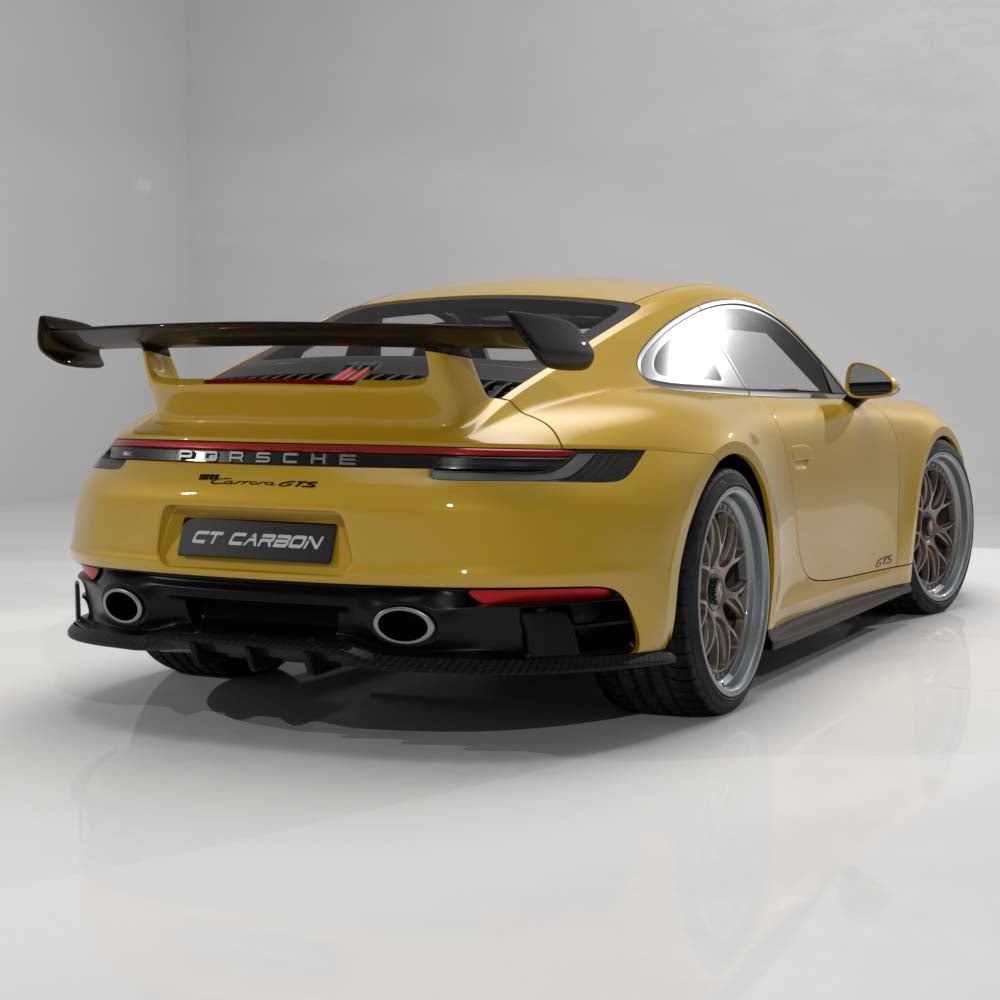 PORSCHE 911 992.1 GTS & CARRERA 2019-2024 CARBON FIBRE DIFFUSER - CT DESIGN