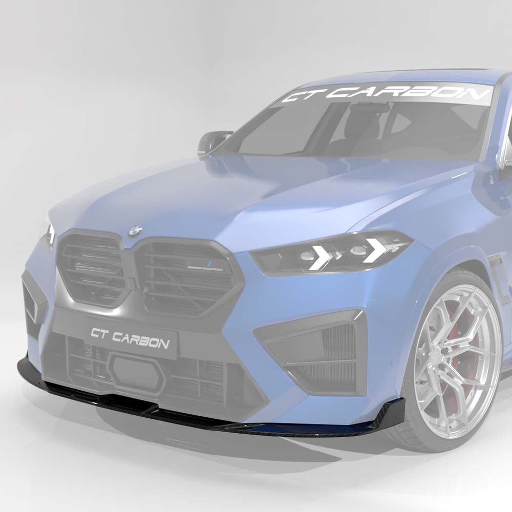 BMW F95/F96 X5M/X6M LCI 2023+ CARBON FIBRE SPLITTER - CT DESIGN