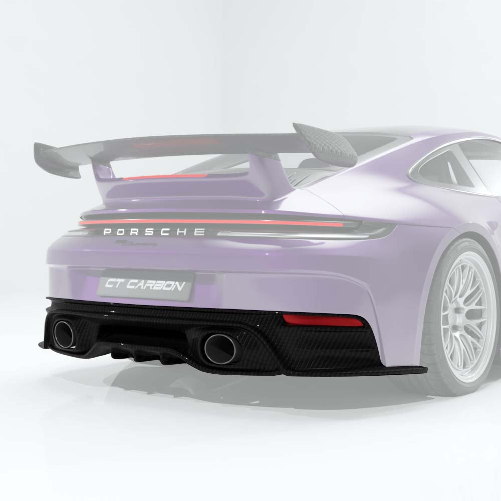 PORSCHE 911 992.2 CARRERA 2024+ CARBON FIBRE DIFFUSER - CT DESIGN