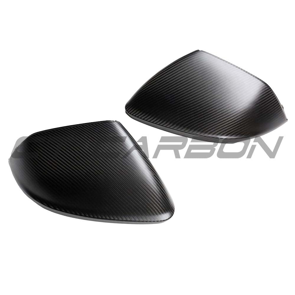 AUDI Q8/SQ8/RSQ8 & LAMBORGHINI URUS MATTE CARBON FIBRE MIRRORS - WITH LANE ASSIST - RHD & LHD