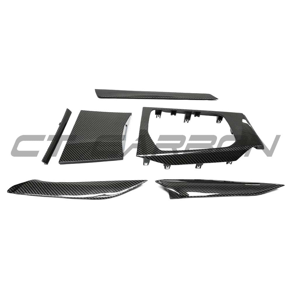 BMW GXX 2020-2021 CARBON FIBRE CENTER CONSOLE TRIM - LHD