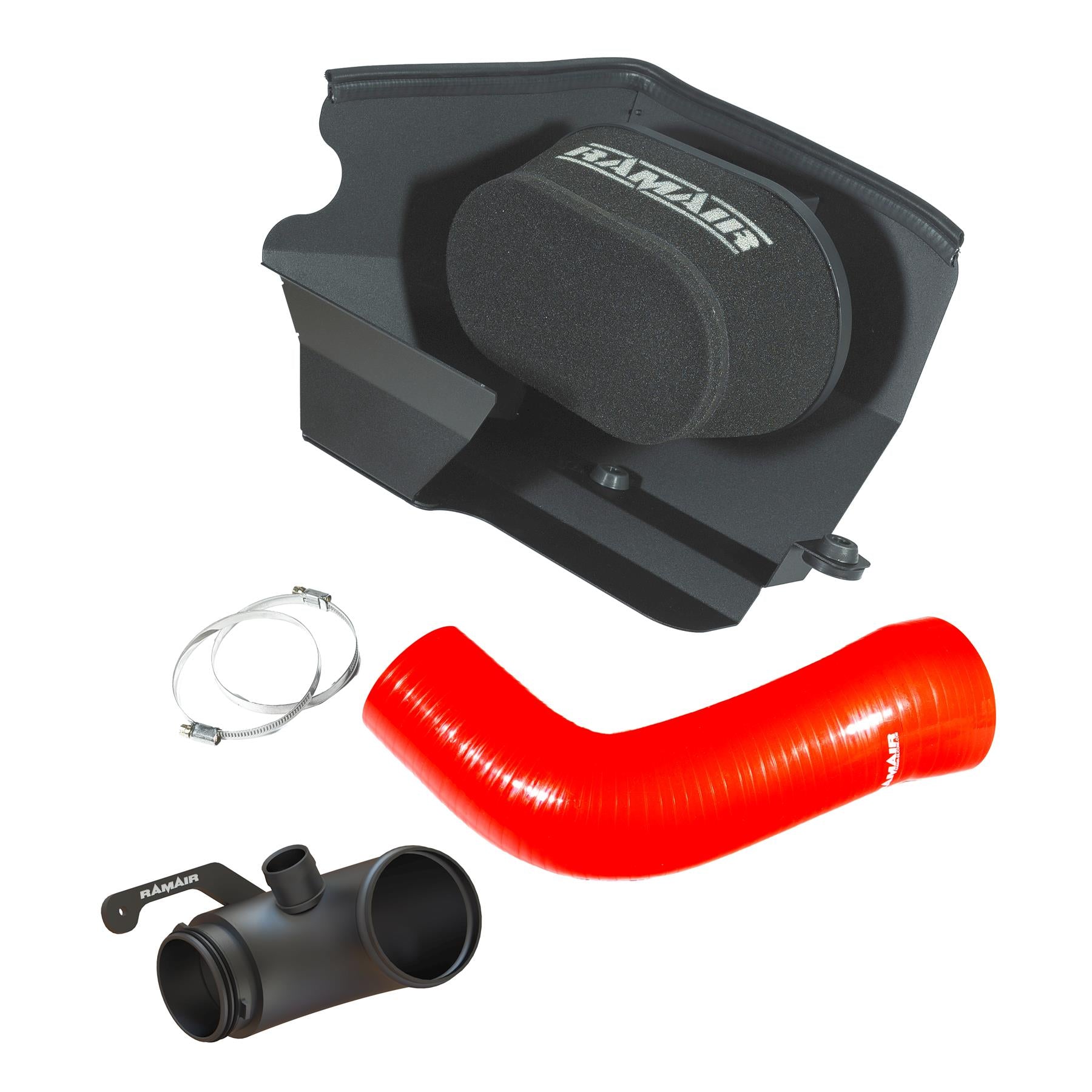 Performance Foam Induction Kit With Turbo Elbow for 2.0 TSI MQB VAG - Red Hose