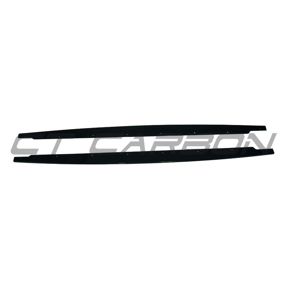 BMW 3 SERIES E90/E91 2005-2013 GLOSS BLACK SIDE SKIRTS - V2