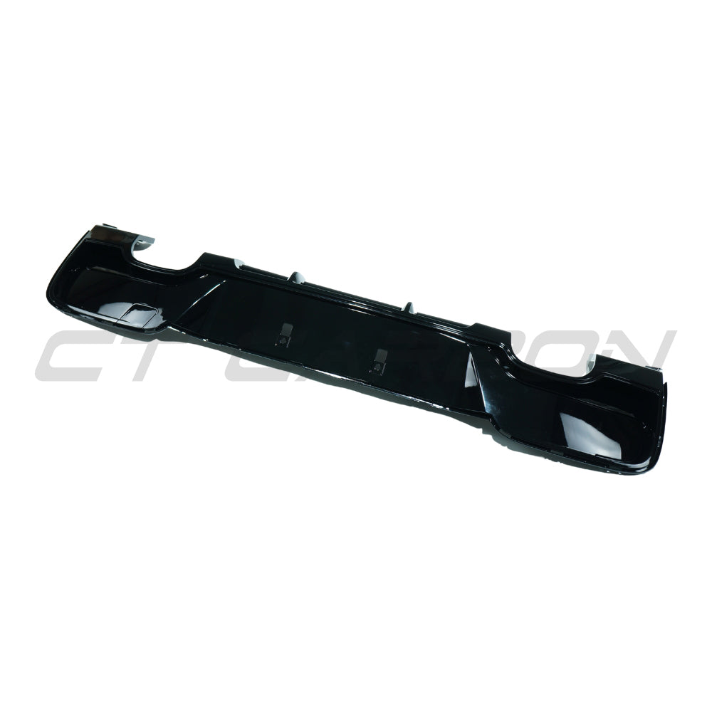 BMW 1 SERIES F20/F21 2012-2014 PRE-LCI GLOSS BLACK DIFFUSER - QUAD TIP