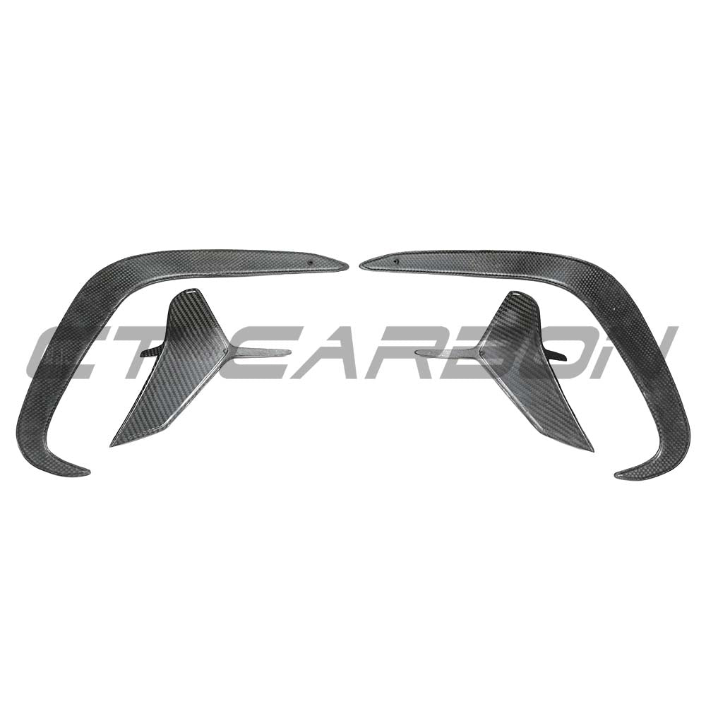 BMW G14/G15/G16 8 SERIES 2018+ DRY CARBON FIBRE SIDE REAR CANARDS