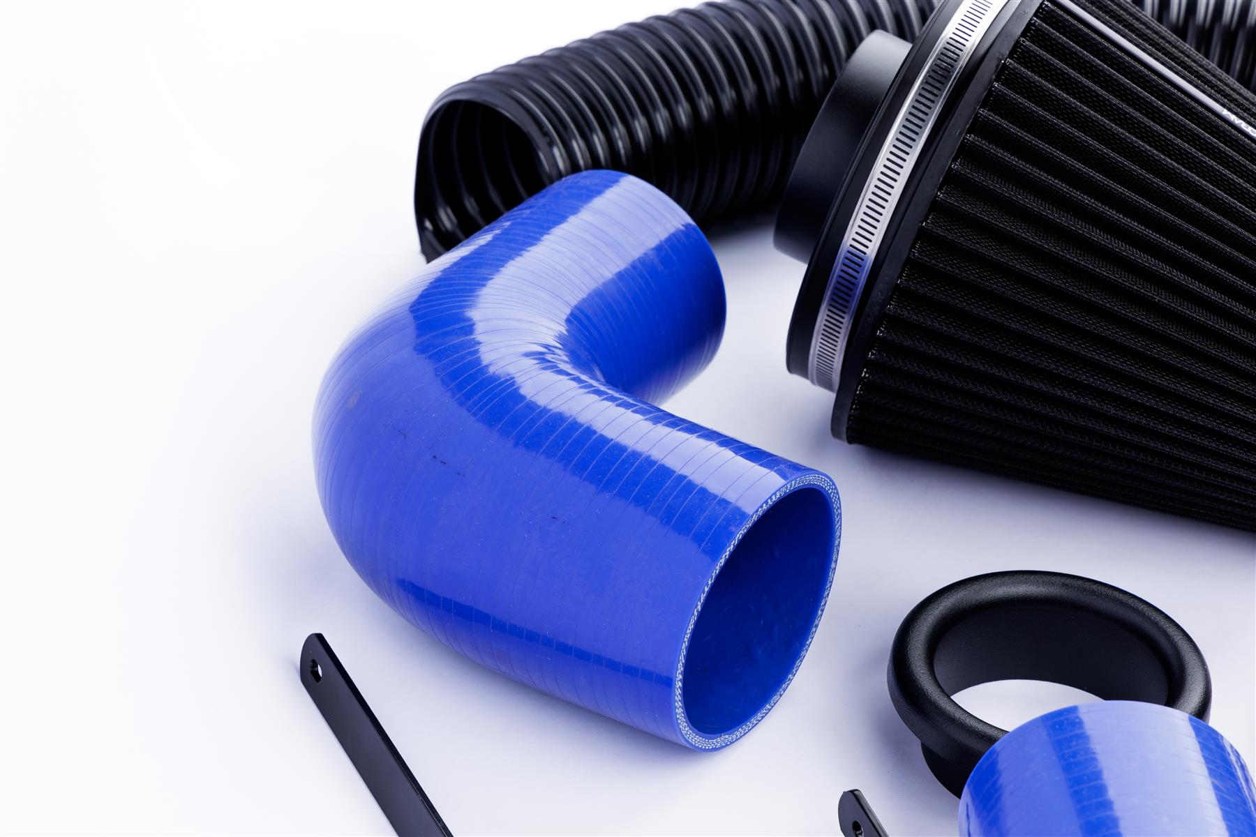 Performance Pleated Induction Kit for VW MK5 Golf R32 3.2 V6  - Blue Hoses