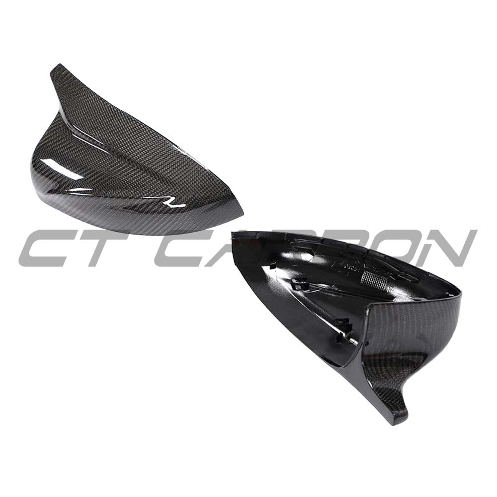 AUDI A3 S3 RS3 8V CARBON FIBRE MIRROR COVERS V2 - WITHOUT LANE ASSIST