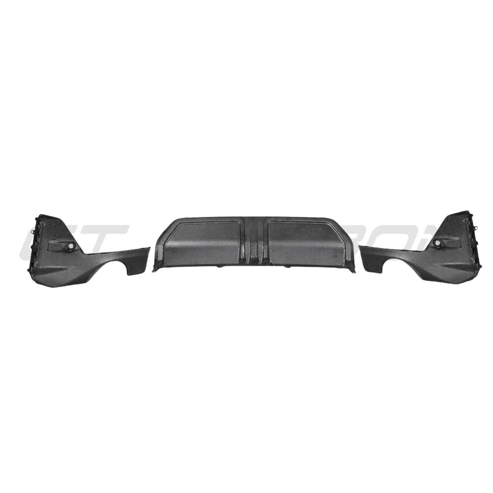 BMW 3 SERIES G20/G21 2022+ LCI CARBON FIBRE DIFFUSER - ROUND TIPS - V1