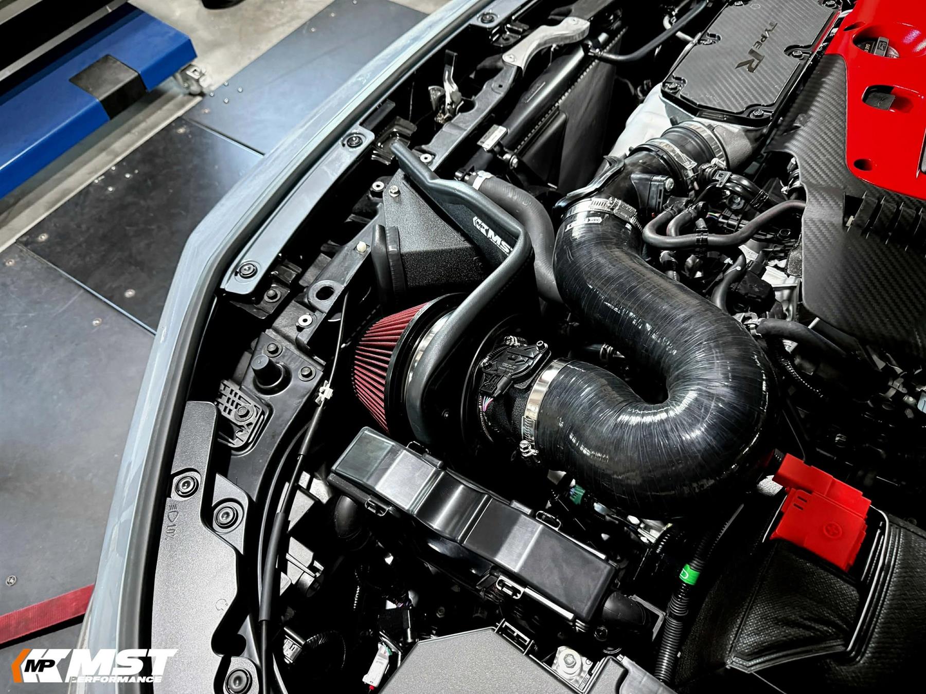 MST Performance Intake Induction Kit Air Filter Honda Civic K20 Type R FL5 Black