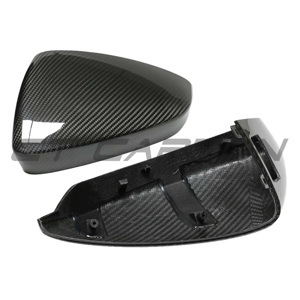 AUDI A3/S3/RS3 8Y 2022+ CARBON FIBRE MIRROR COVERS WITH LANE ASSIST - RHD