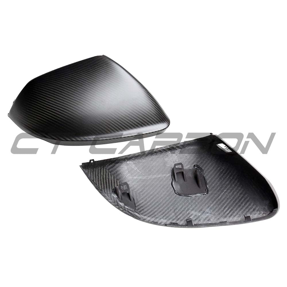 AUDI Q8/SQ8/RSQ8 & LAMBORGHINI URUS MATTE CARBON FIBRE MIRRORS - WITH LANE ASSIST - RHD & LHD