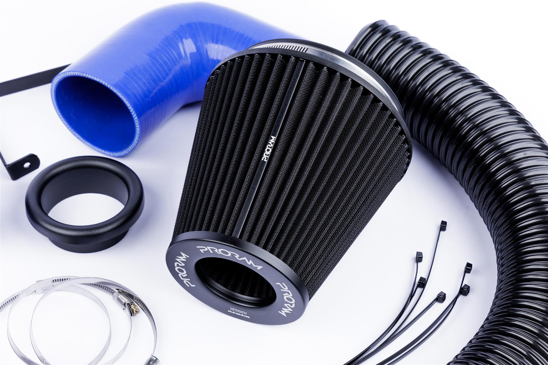 Performance Pleated Induction Kit for VW MK5 Golf R32 3.2 V6  - Blue Hoses