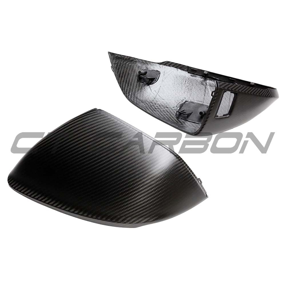 AUDI Q8/SQ8/RSQ8 & LAMBORGHINI URUS MATTE CARBON FIBRE MIRRORS - WITH LANE ASSIST - RHD & LHD