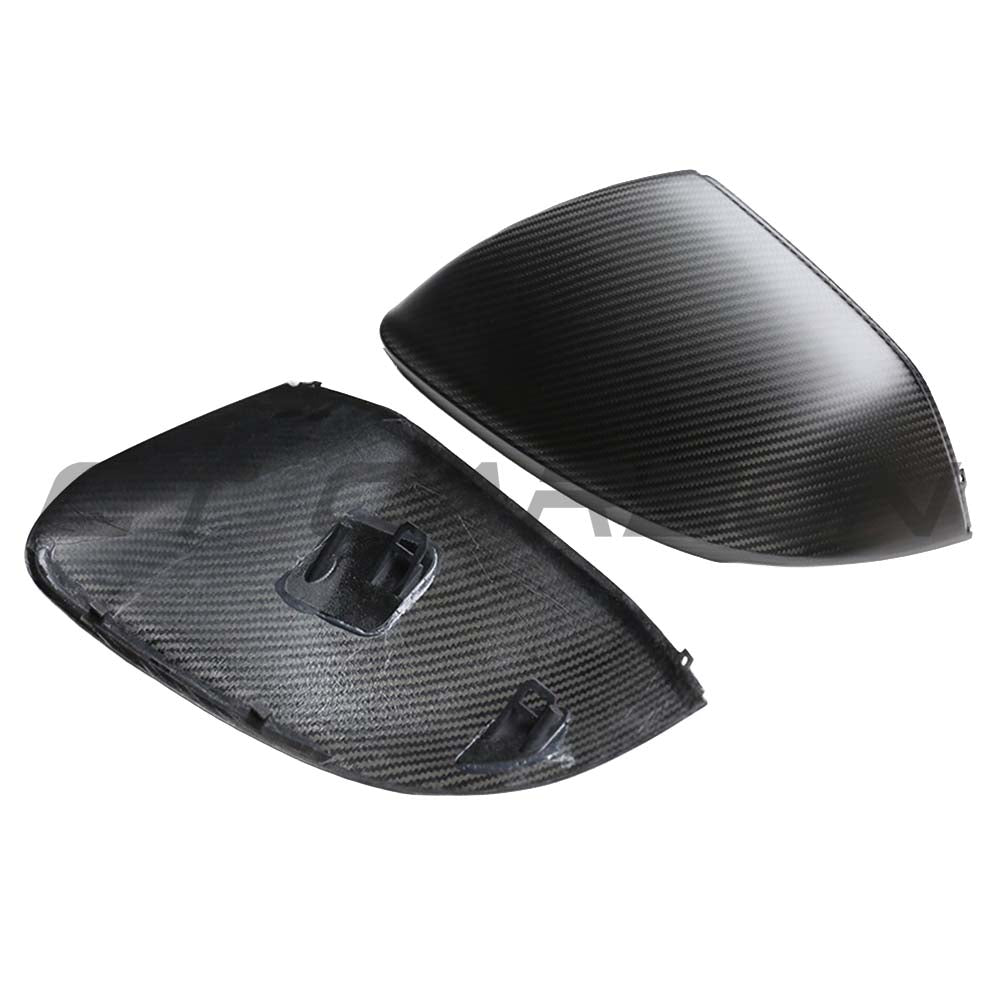 AUDI Q8/SQ8/RSQ8 & LAMBORGHINI URUS MATTE CARBON FIBRE MIRRORS - WITHOUT LANE ASSIST - RHD & LHD