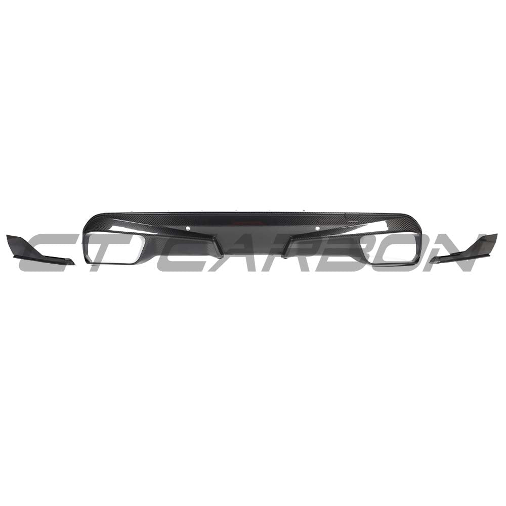 BMW F95 X5M PRE-LCI 2020-2023 CARBON FIBRE DIFFUSER WITH CORNERS