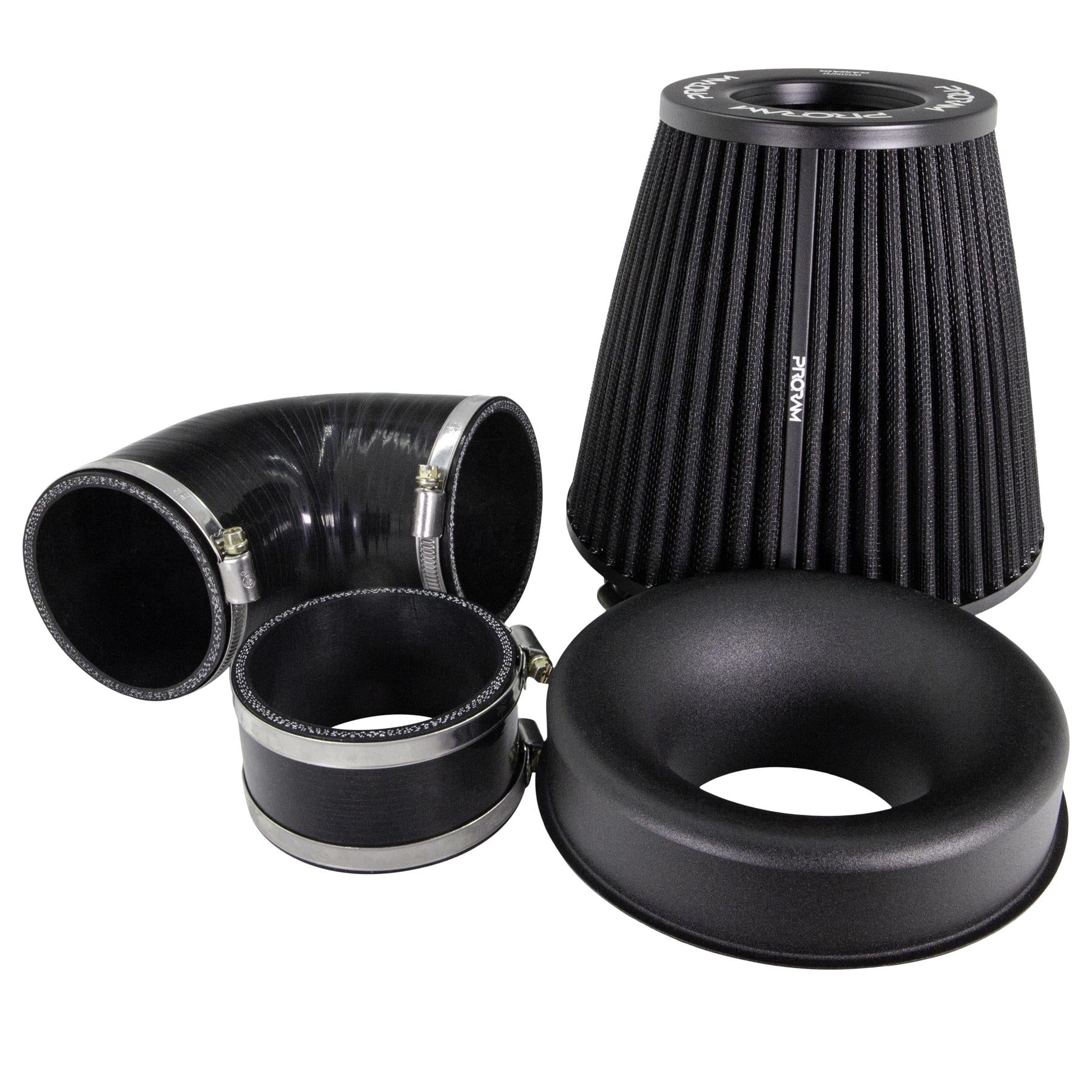 Performance Pleated Induction Kit for MK2 Focus ST - Black Hoses