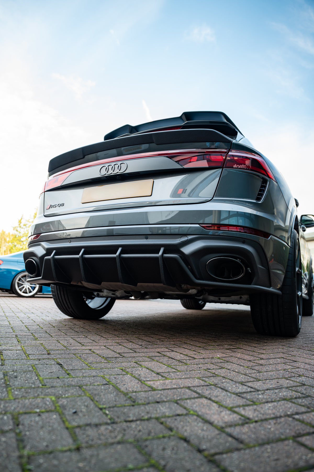 AUDI RSQ8 2025+ FACELIFT MATTE CARBON FIBRE DIFFUSER - CT DESIGN