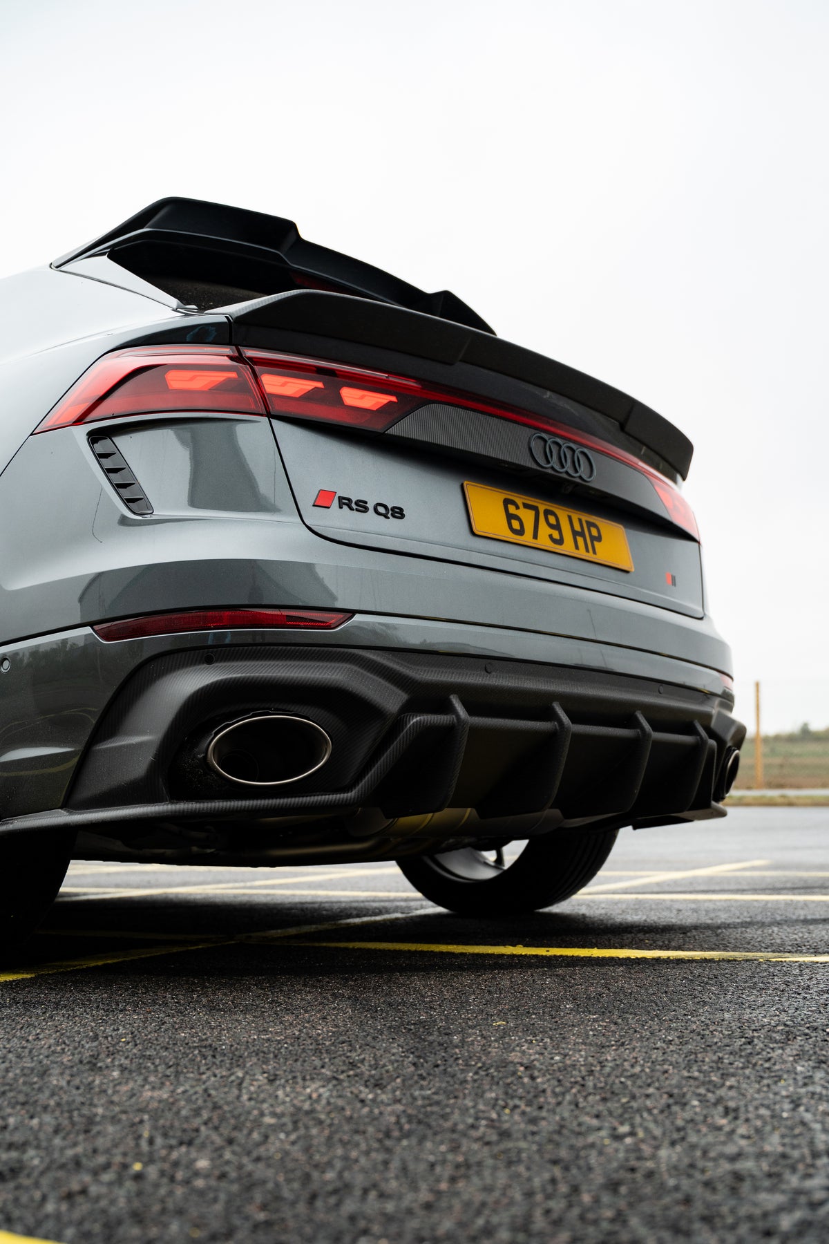AUDI RSQ8 2025+ FACELIFT MATTE CARBON FIBRE DIFFUSER - CT DESIGN