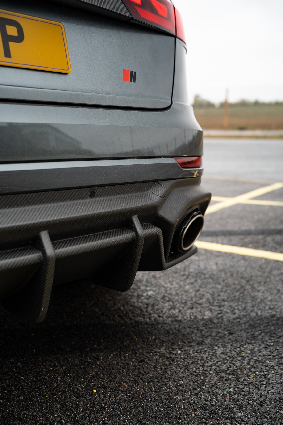 AUDI RSQ8 2025+ FACELIFT MATTE CARBON FIBRE DIFFUSER - CT DESIGN