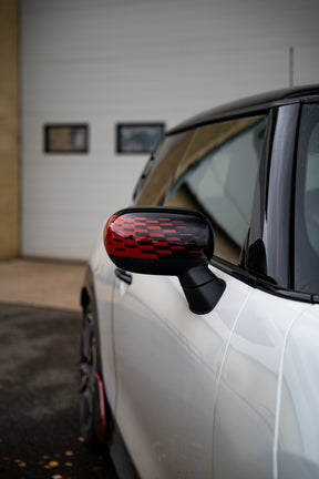 MINI F66 Cooper S / JCW Pro Chequered Mirror Caps