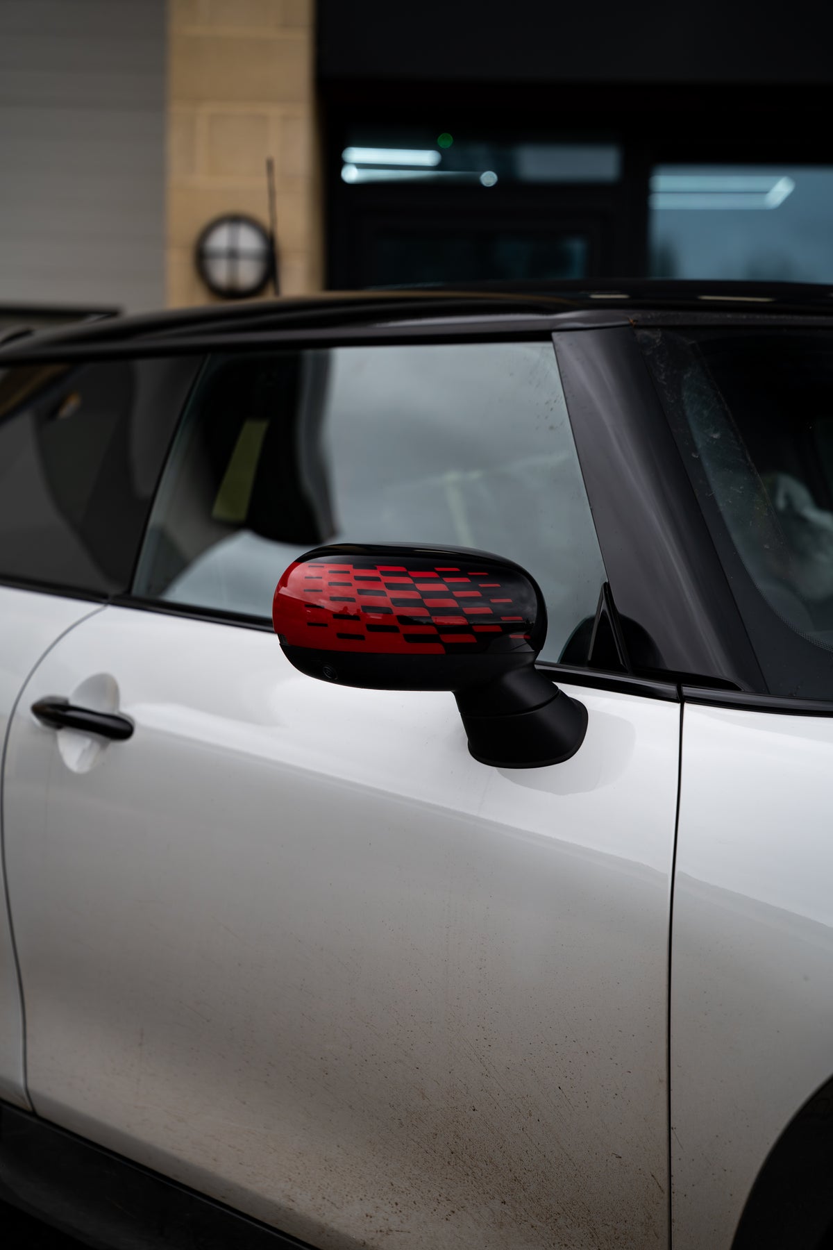 MINI F66 Cooper S / JCW Pro Chequered Mirror Caps