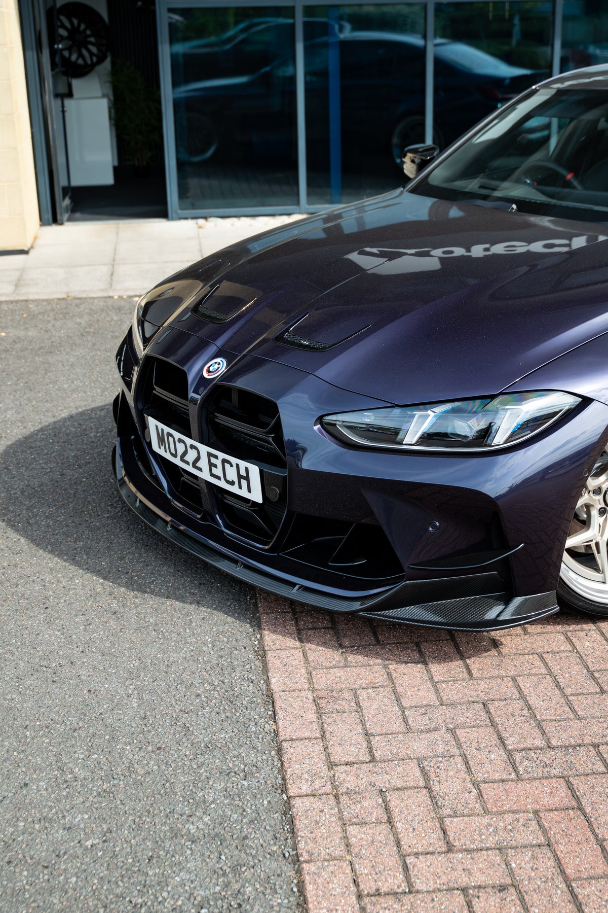 BMW M3/M4 G80/G81/G82/G83 CARBON FIBRE SPLITTER - V2 - CT DESIGN