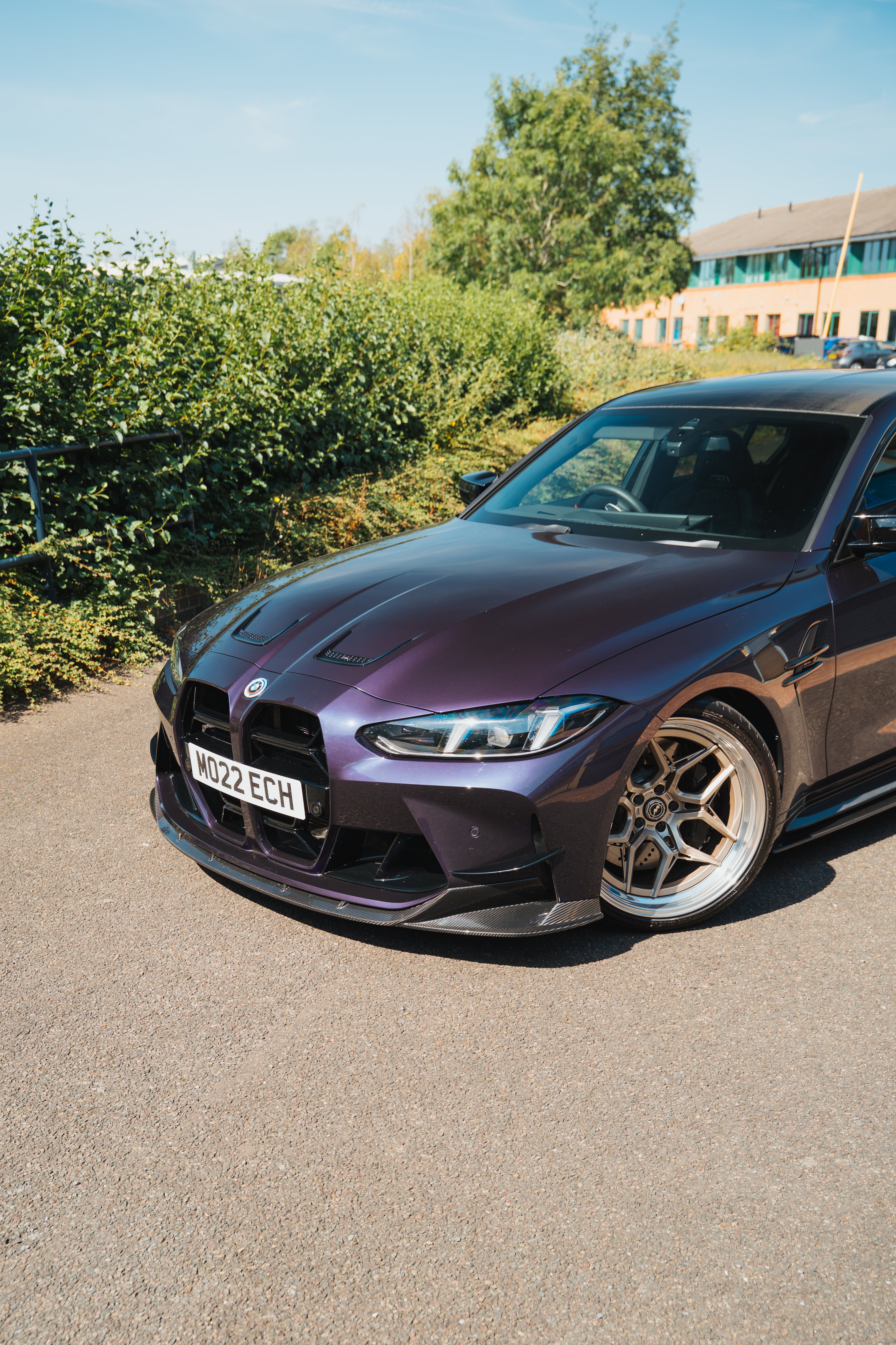 BMW M3/M4 G80/G81/G82/G83 CARBON FIBRE SPLITTER - V2 - CT DESIGN