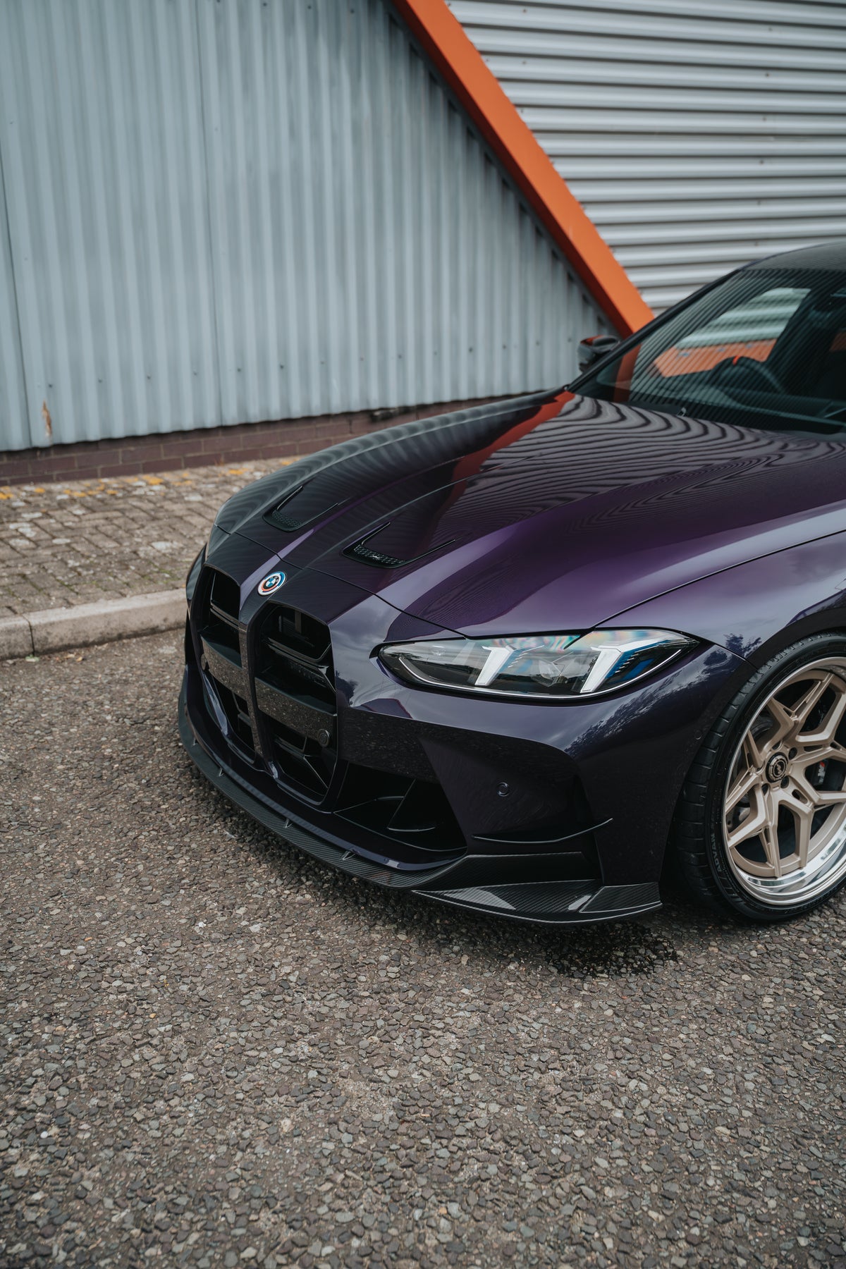 BMW M3/M4 G80/G81/G82/G83 CARBON FIBRE SPLITTER - V2 - CT DESIGN