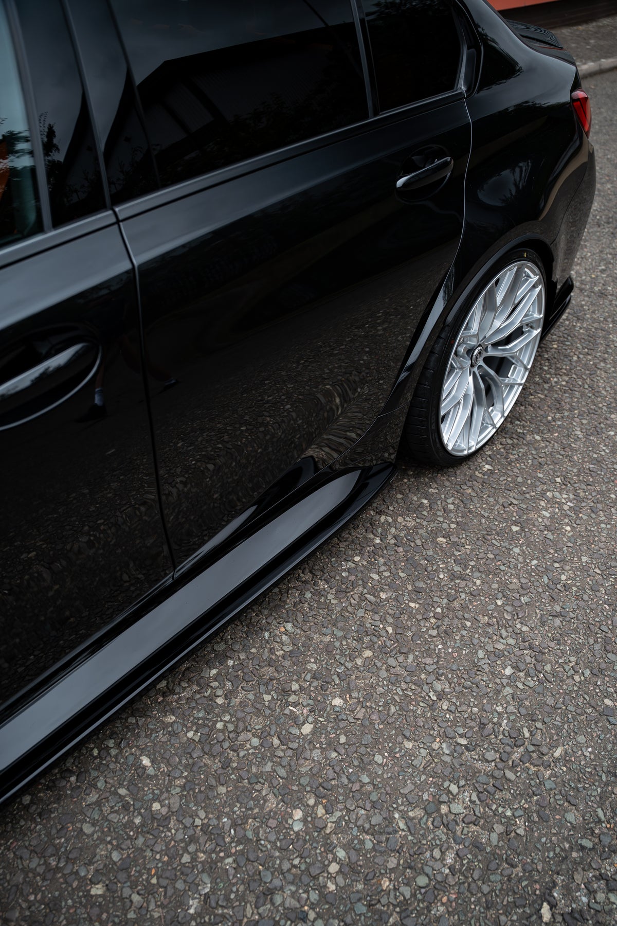 BMW G80 M3 Competition Maxton Design Gloss Black Side Skirts