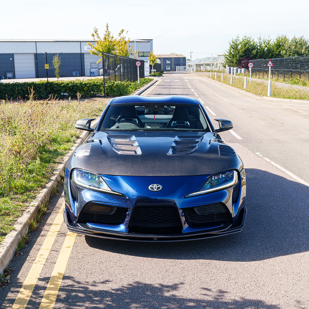 TOYOTA SUPRA 2019+ A90 CARBON FIBRE SPLITTER - V2