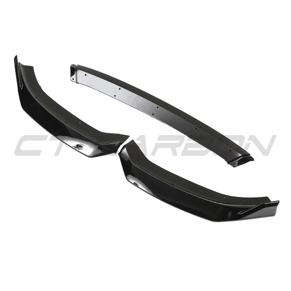 AUDI A3 S-LINE & S3 8V FACELIFT 2017-2020 GLOSS BLACK SPLITTER - V2