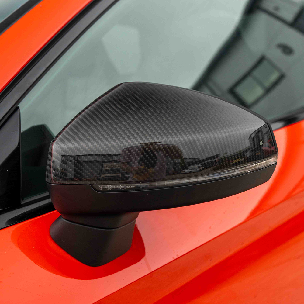 AUDI A3 S3 RS3 8V PRE-PREG CARBON FIBRE MIRRORS - WITH LANE ASSIST