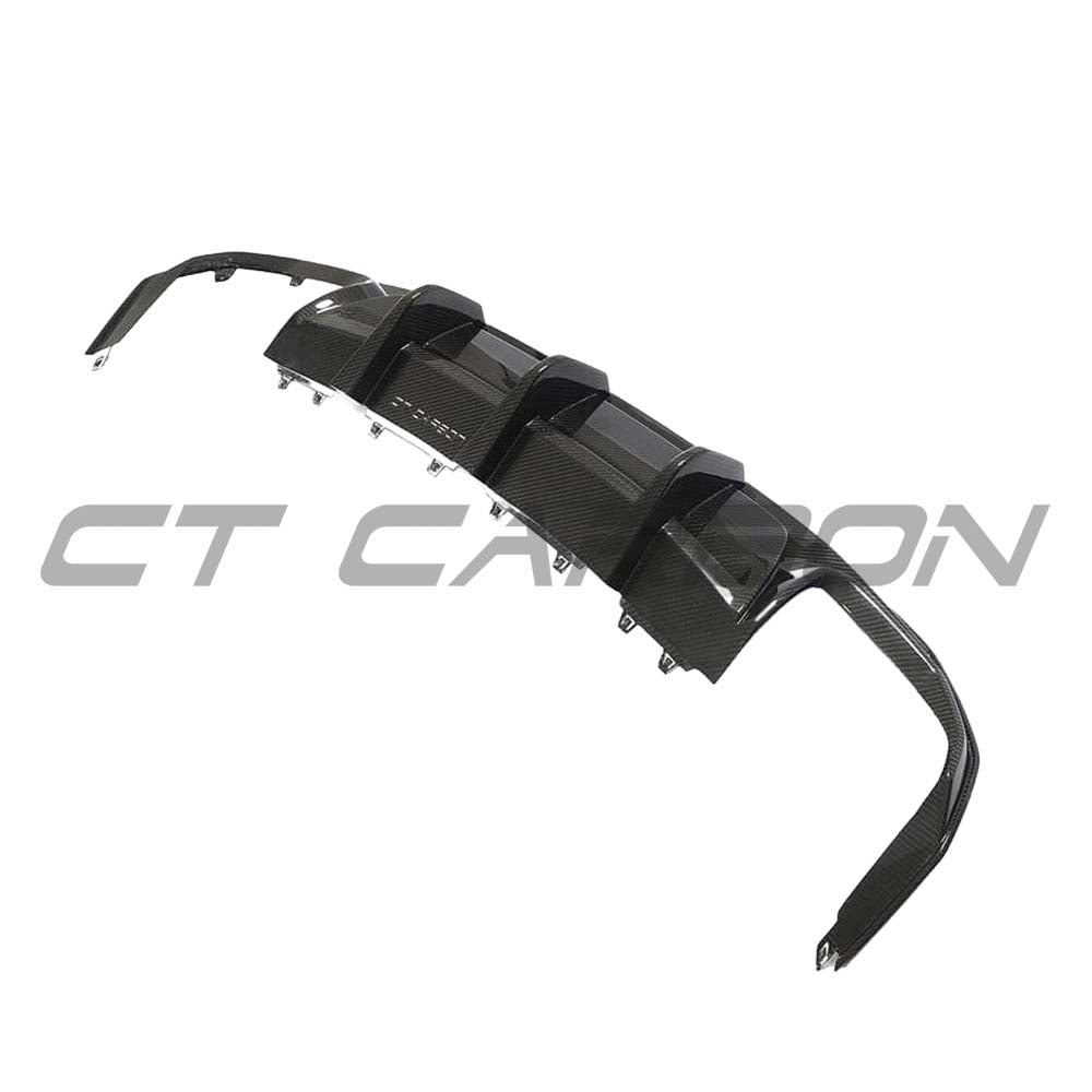 AUDI A3 S-LINE & S3 8Y 2020+ CARBON FIBRE DIFFUSER - CT DESIGN
