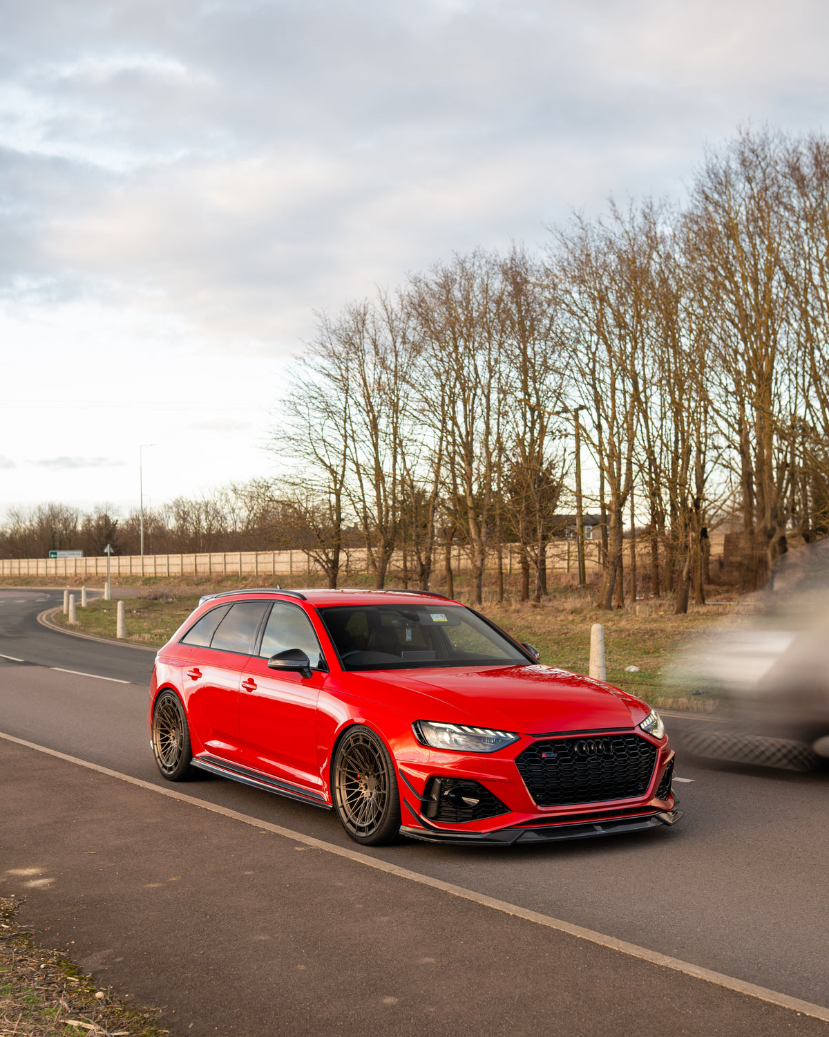 AUDI RS4 B9.5 CARBON FIBRE SIDE SKIRTS - CT DESIGN