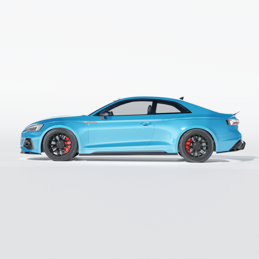AUDI RS5 B9.5 COUPE 2020-2025 CARBON FIBRE SIDE SKIRTS - CT DESIGN