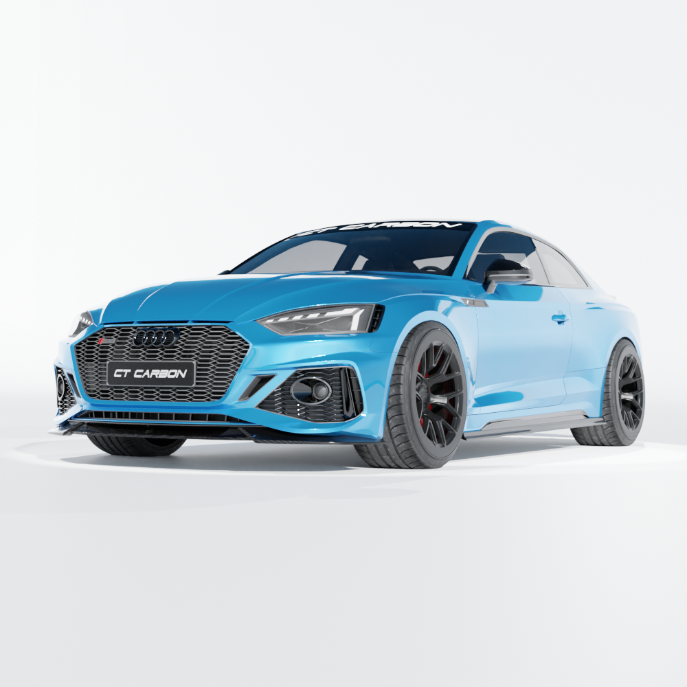 AUDI RS5 B9.5 COUPE 2020-2025 CARBON FIBRE SIDE SKIRTS - CT DESIGN