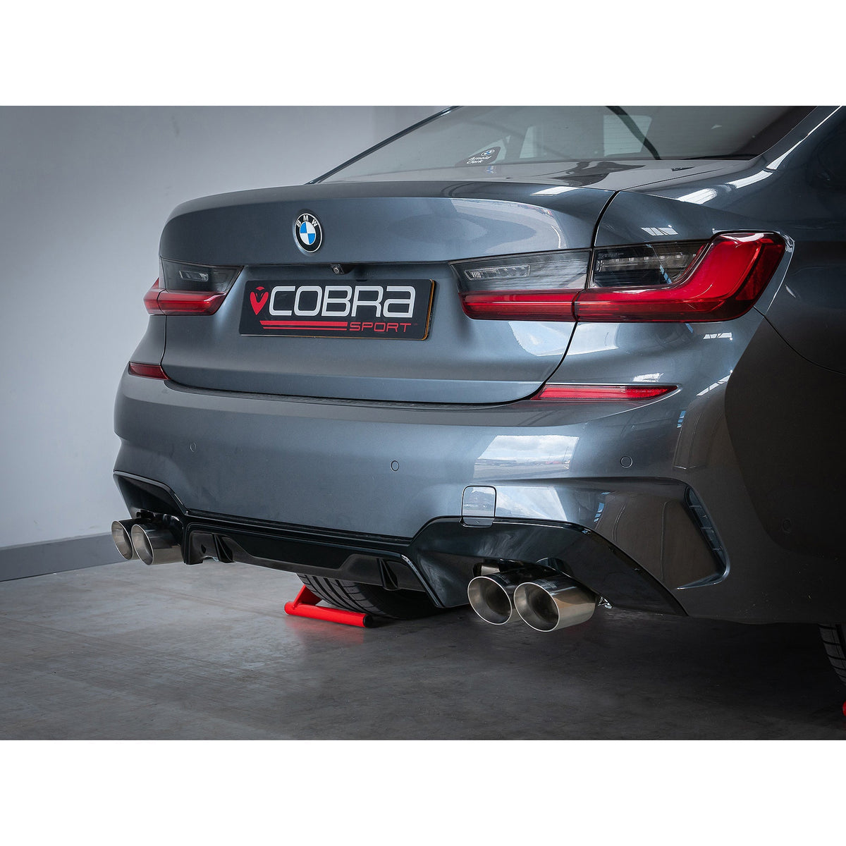 BMW 330e Touring (G21) (19>) Non-Valved Venom Quad Exit Rear Axle Back M3 Style Performance Exhaust