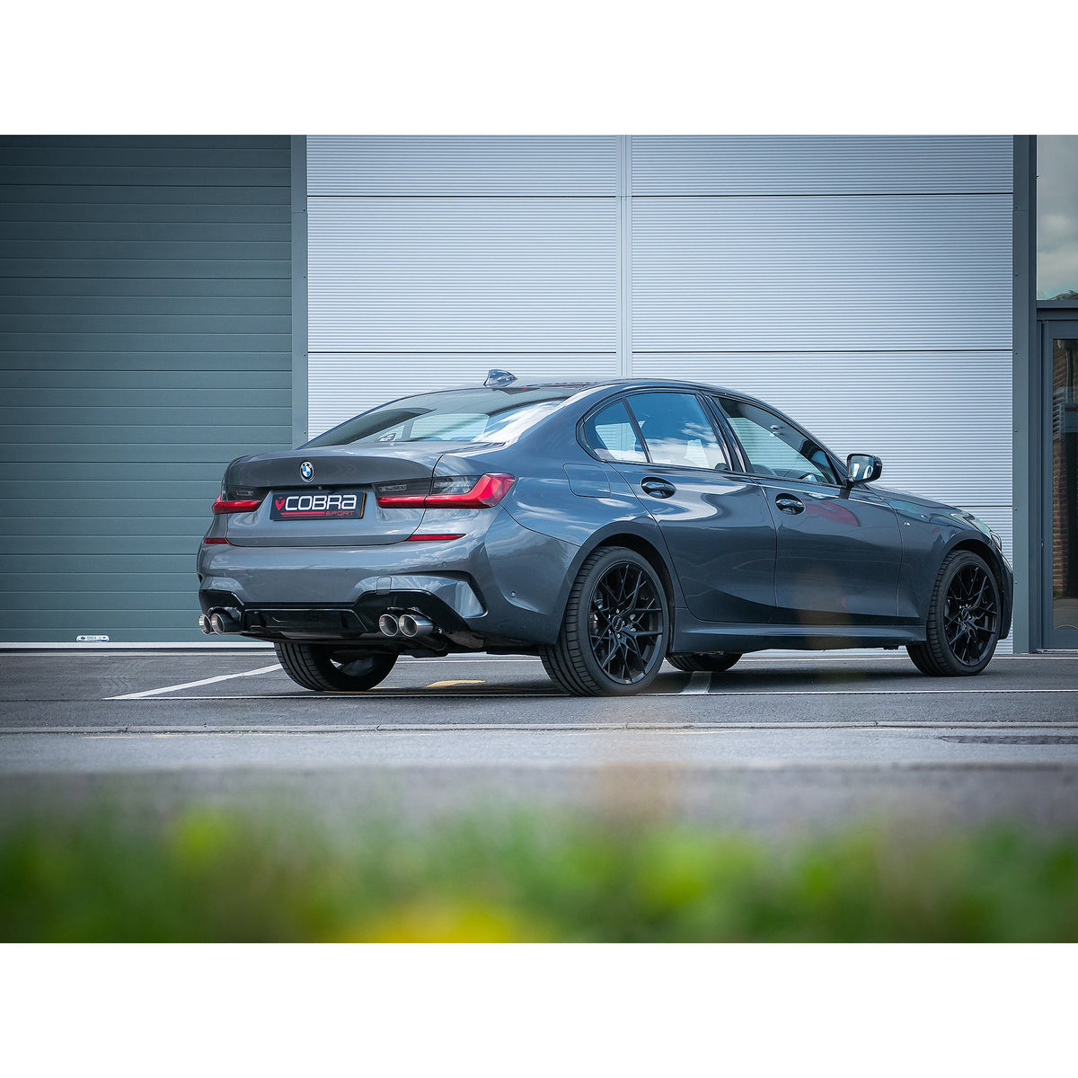 BMW 330e (G20) (19>) Valved Quad Exit Rear Axle Back M3 Style Performance Exhaust