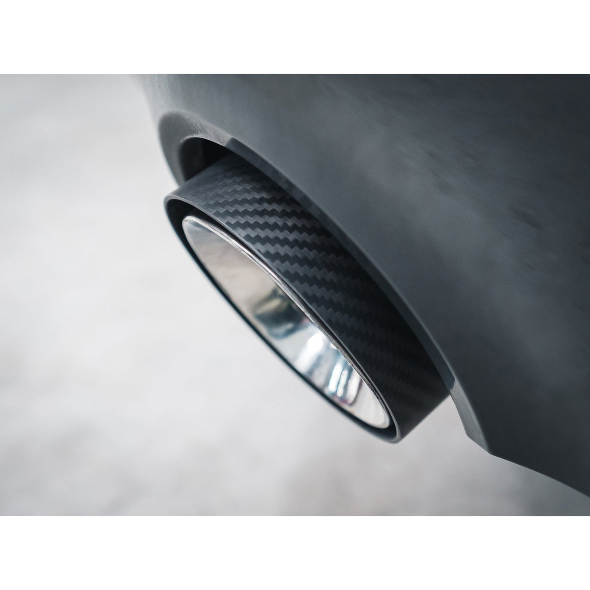 BMW 3 Series (G20/G21) Carbon Fibre M Performance Tips - OEM Style Larger 4" Slip-on Replacement Tailpipes (Pair)