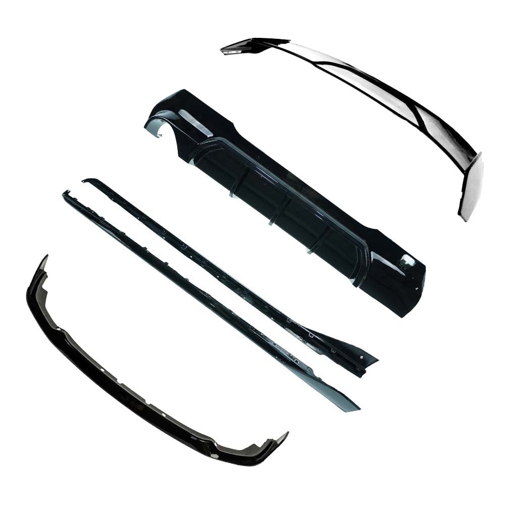 BMW F40 1 SERIES 2019-2024 (SINGLE EXHAUST) GLOSS BLACK KIT - V2