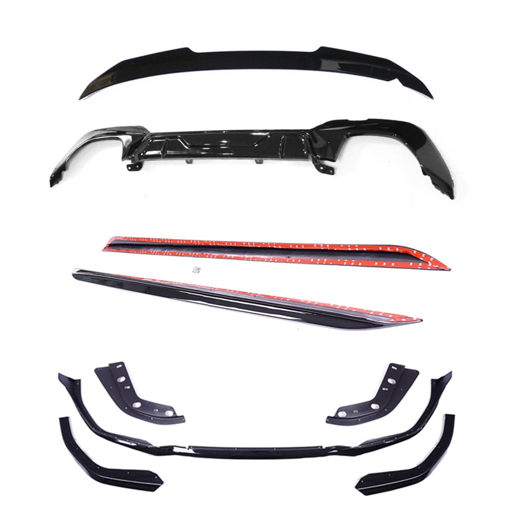 BMW G20 3 SERIES 2018-2020 GLOSS BLACK KIT (SQUARE TIPS) - V3