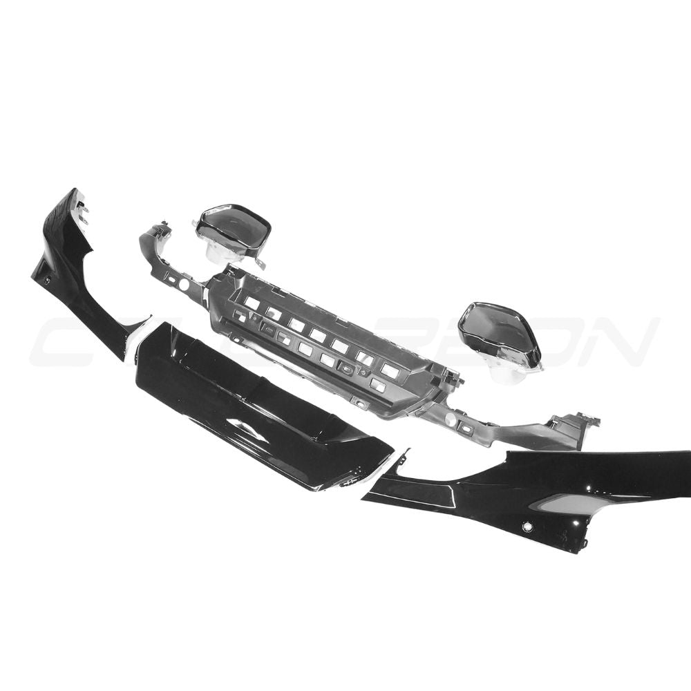 BMW G42 2 SERIES 2022+ GLOSS BLACK DIFFUSER WITH TIPS - V1