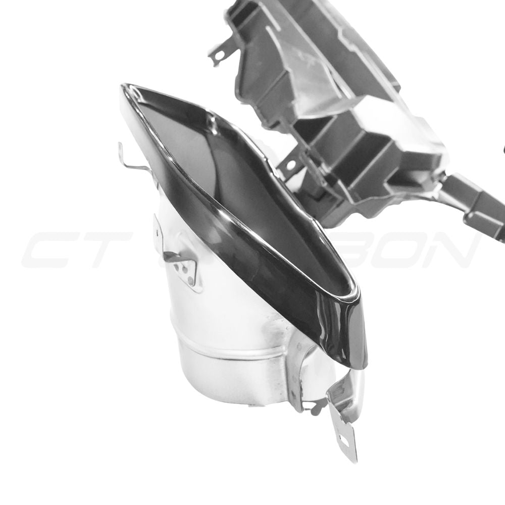 BMW G42 2 SERIES 2022+ GLOSS BLACK DIFFUSER WITH TIPS - V1