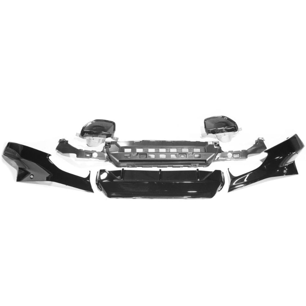 BMW G42 2 SERIES 2022+ GLOSS BLACK DIFFUSER WITH TIPS - V1