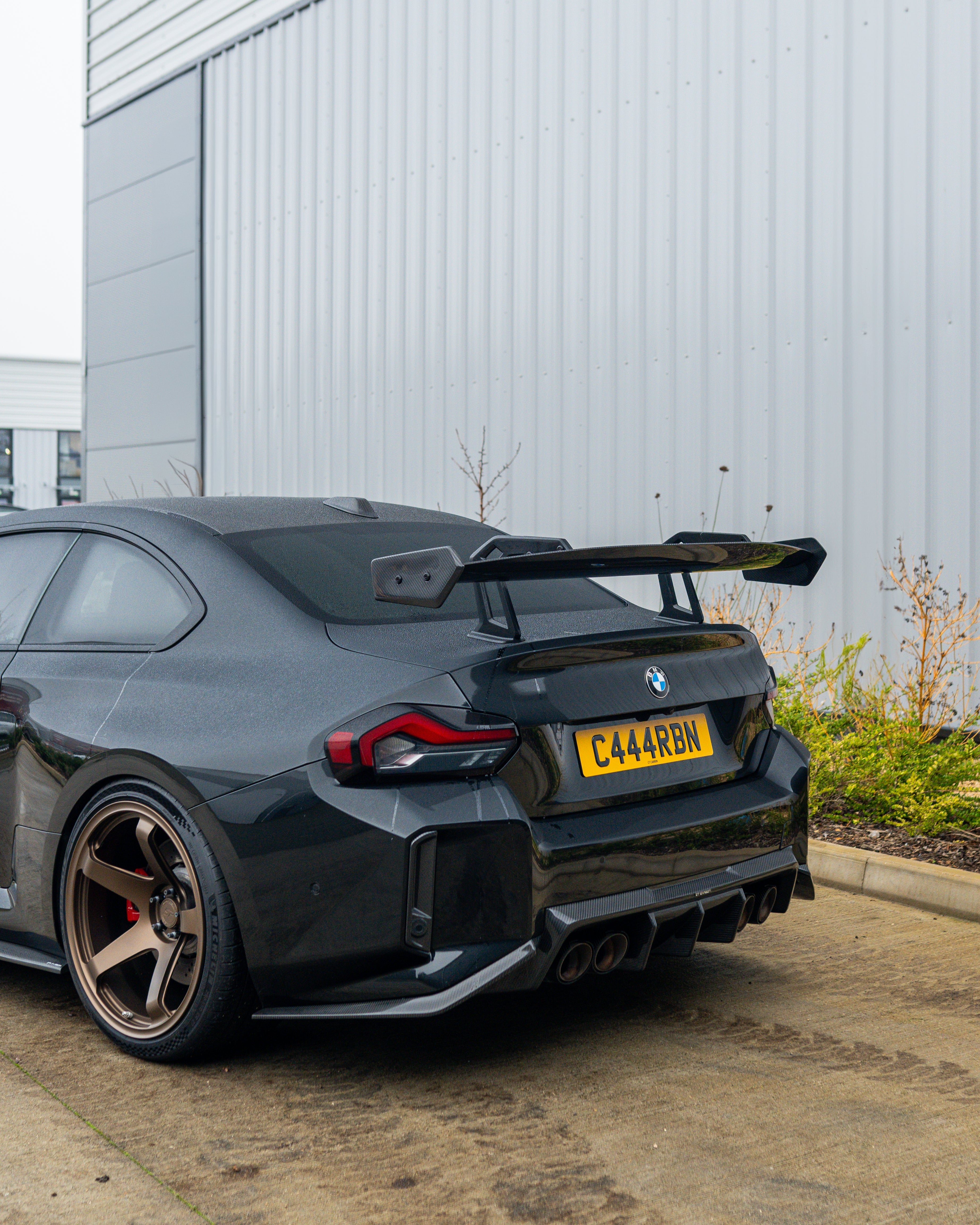 BMW G87 M2 & G42 2 SERIES CARBON FIBRE SWAN NECK WING - CT DESIGN