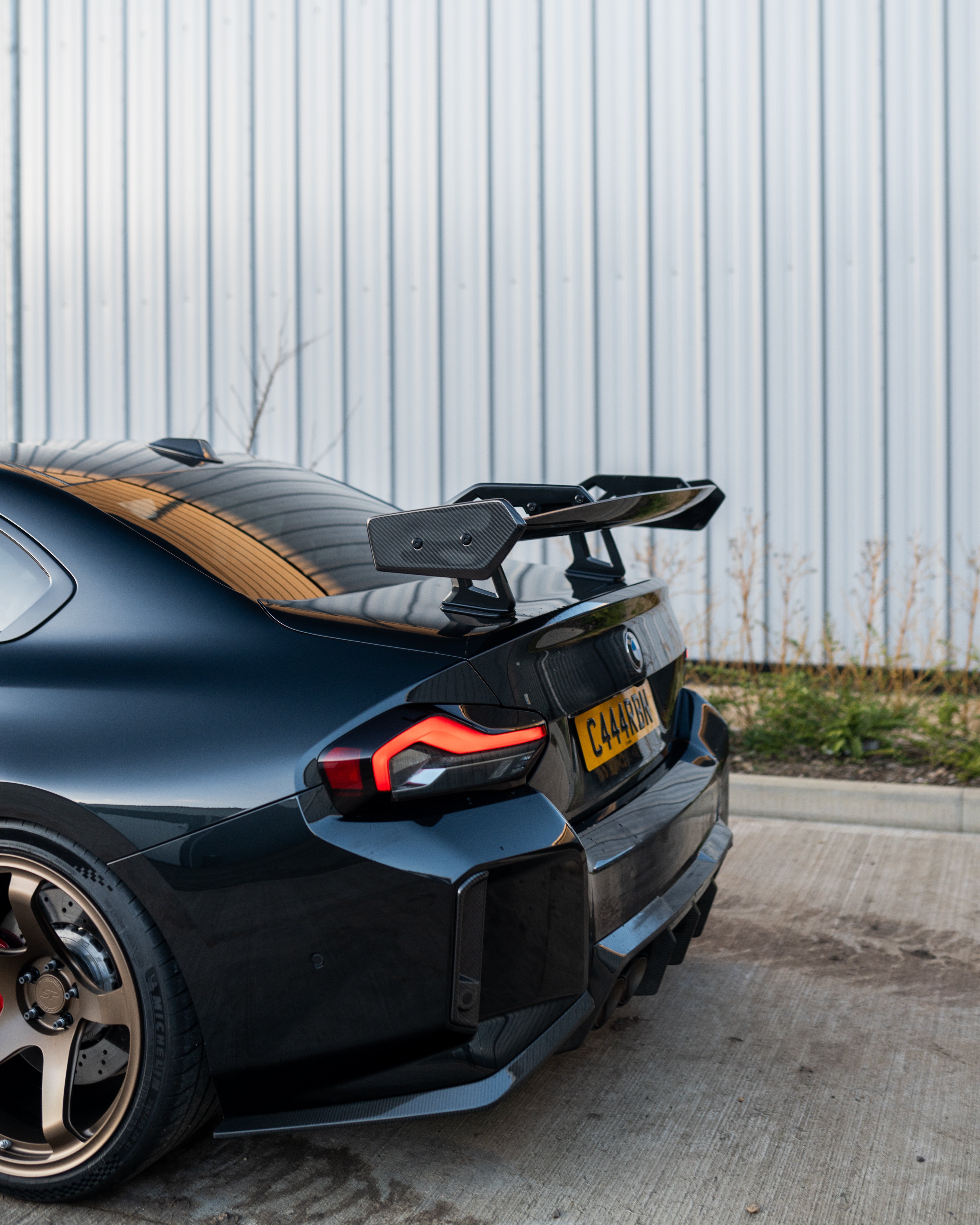 BMW G87 M2 & G42 2 SERIES CARBON FIBRE SWAN NECK WING - CT DESIGN