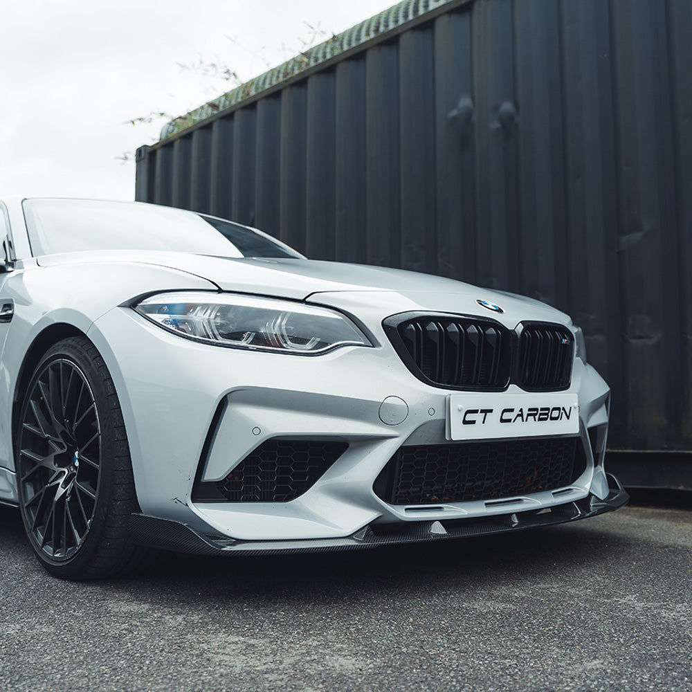 BMW M2C F87 2016-2021 CARBON FIBRE SPLITTER - V2