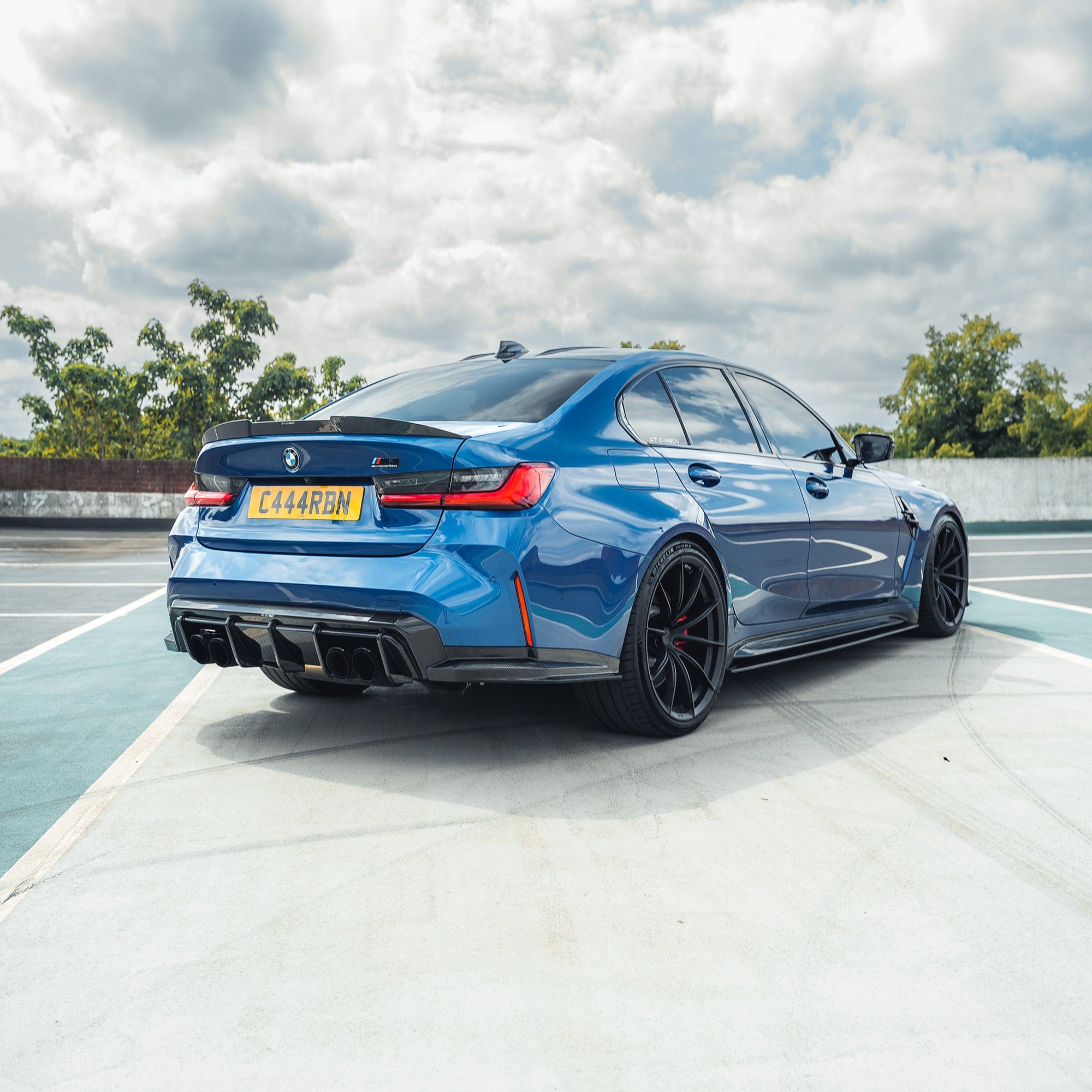 BMW M3 G80/G81 CARBON FIBRE DIFFUSER - V1 - CT DESIGN