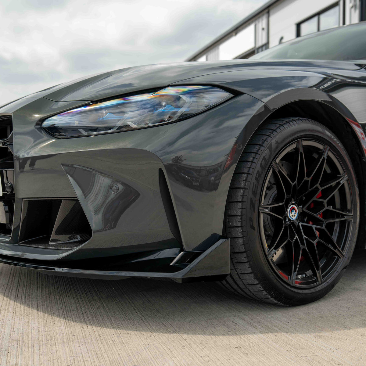 BMW M3 & M4 G80/G81/G82/G83 GLOSS BLACK SPLITTER - V1